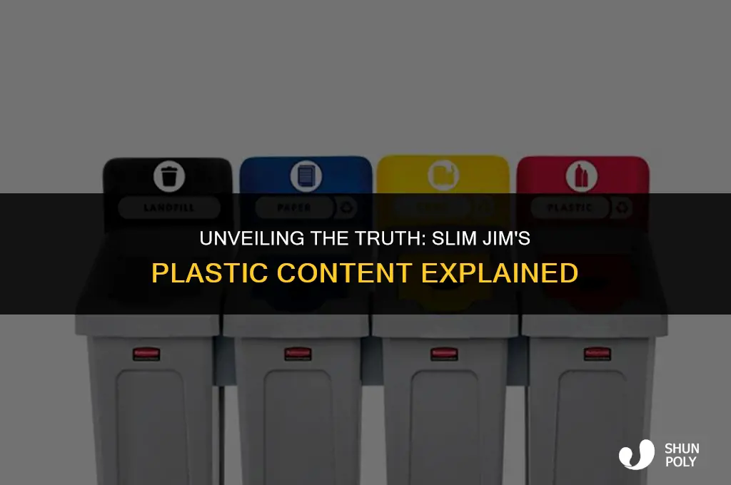 does slim jim have plastic