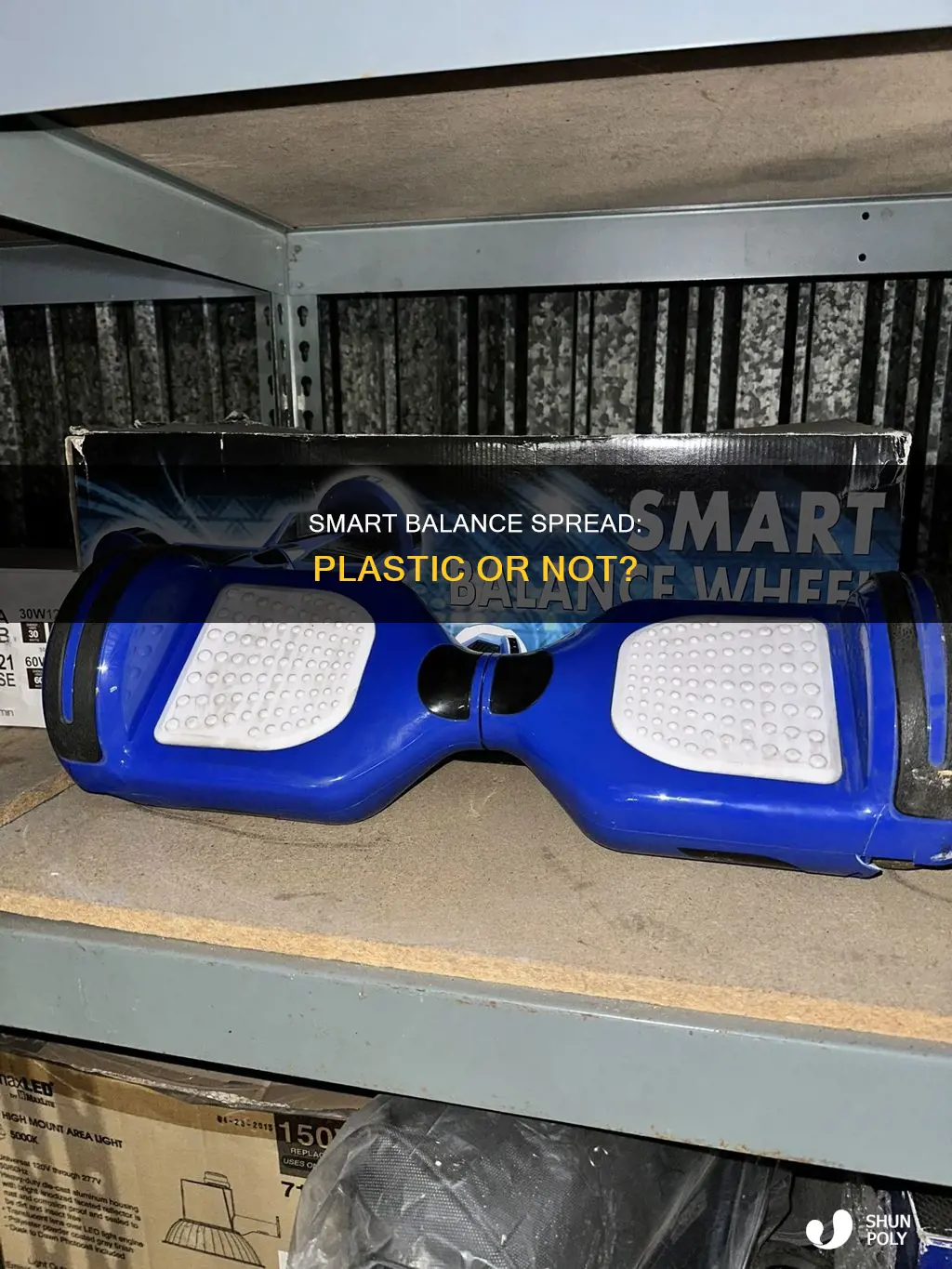 does smart balamce buttery spread contain plastic