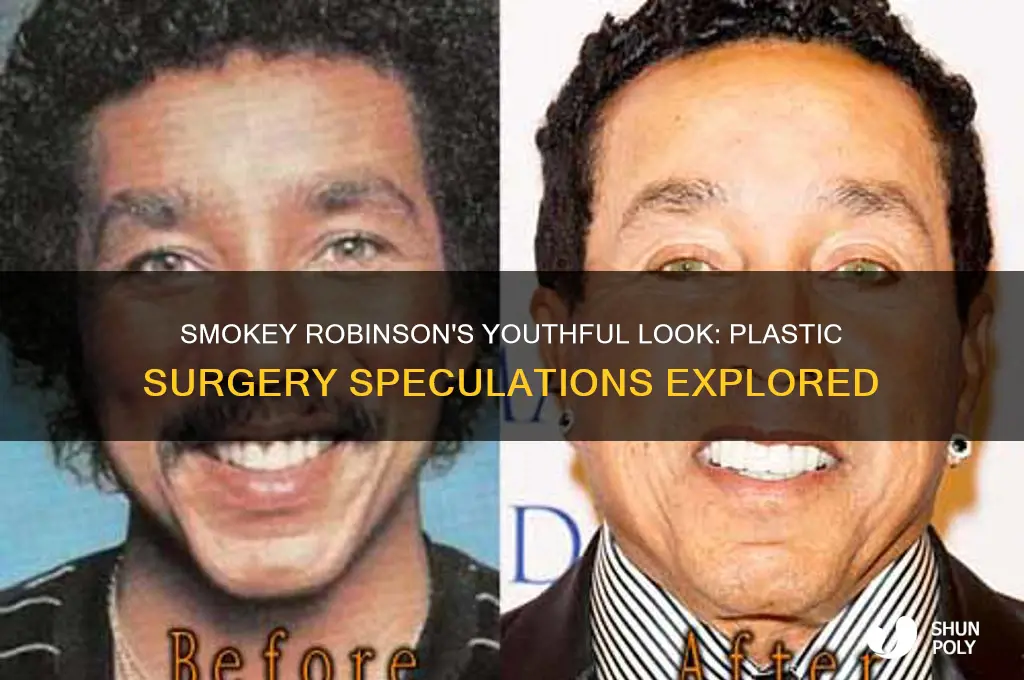 does smokey robinson have plastic surgery