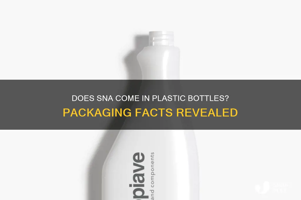 does sna come in a plastic bottle