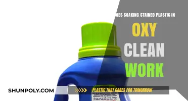Oxy Clean Soak: Effective Solution for Removing Stains from Plastic?