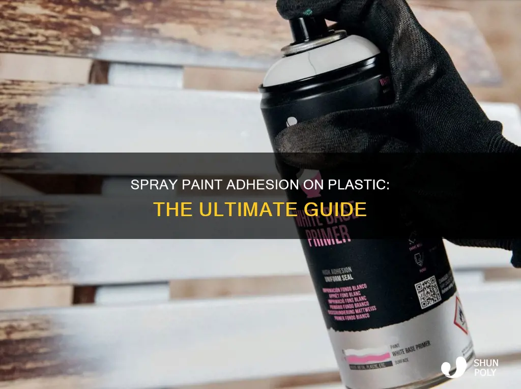 does spray paint adhere to plastic
