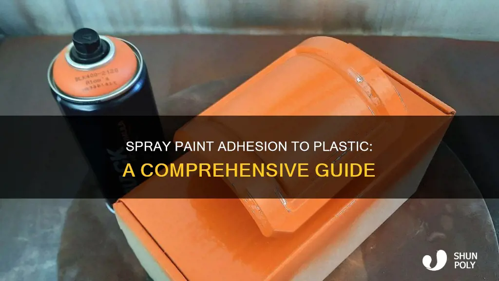 does spray paint bond to plastic