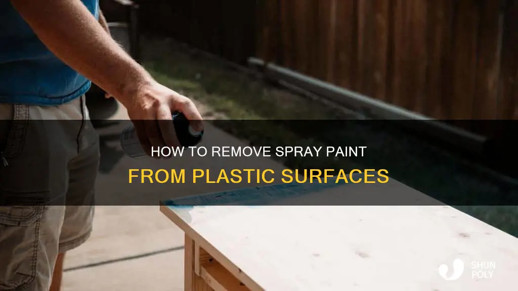 does spray paint come off plastic