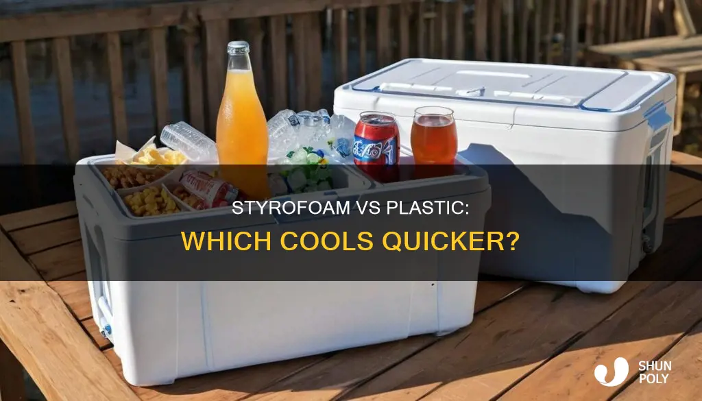 does styrofoam or plastic cool faster