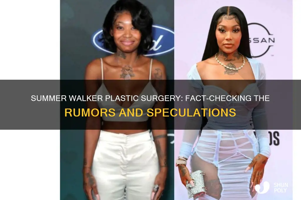does summer walker have plastic surgery