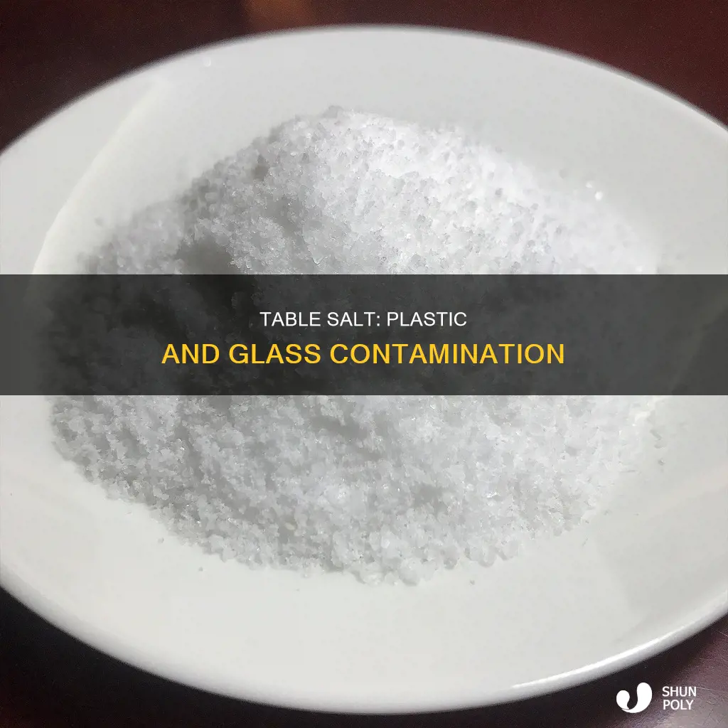does table salt contain plastic and glass