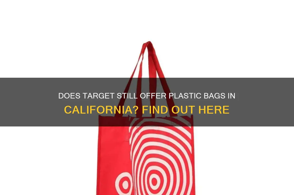 does target have plastic bag california