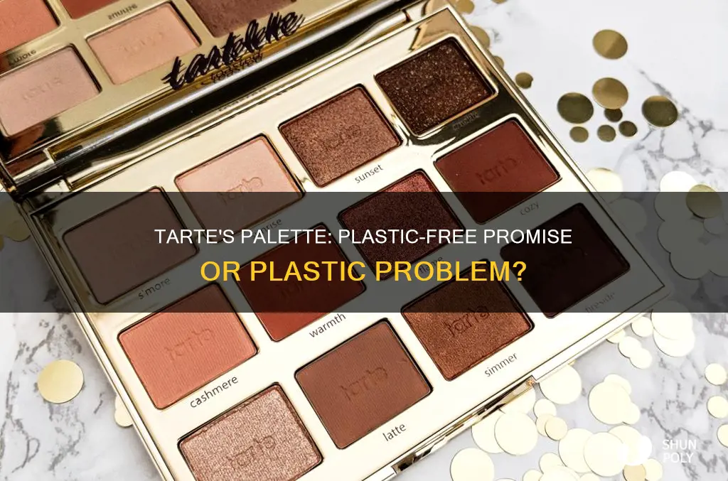 does tarte palette come with plastic