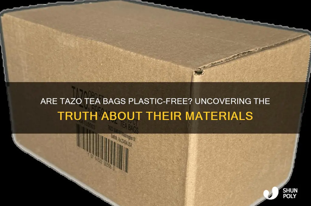 does tazo tea bags have plastic