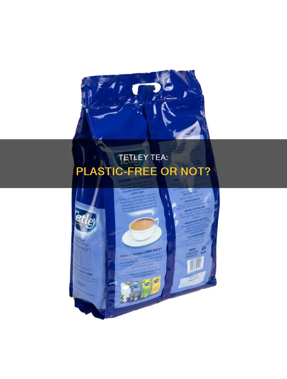 does tetley tea contain plastic