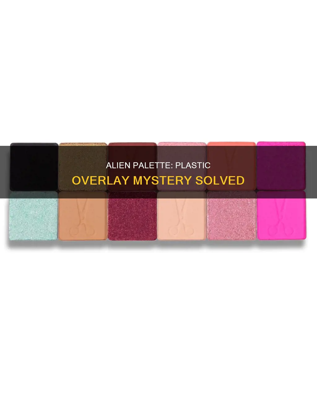 does the alien palette have plastic overlay