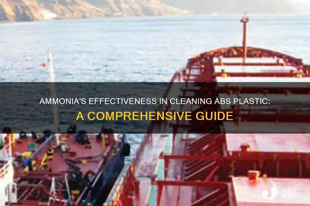 does the ammonia helps to clean abs plastic
