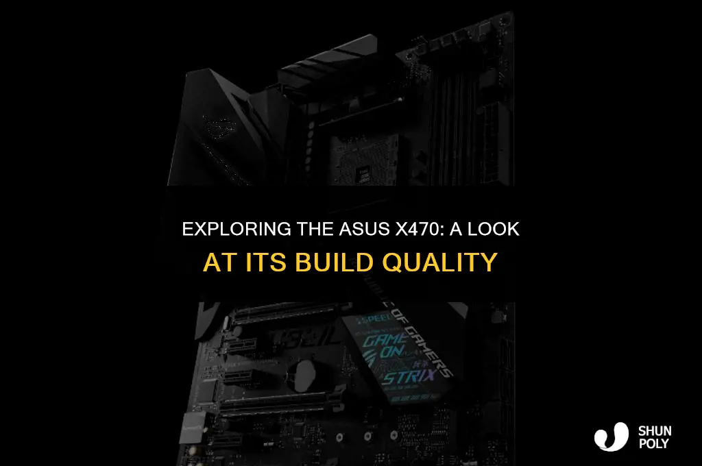 does the asus x470 have any plastic on it