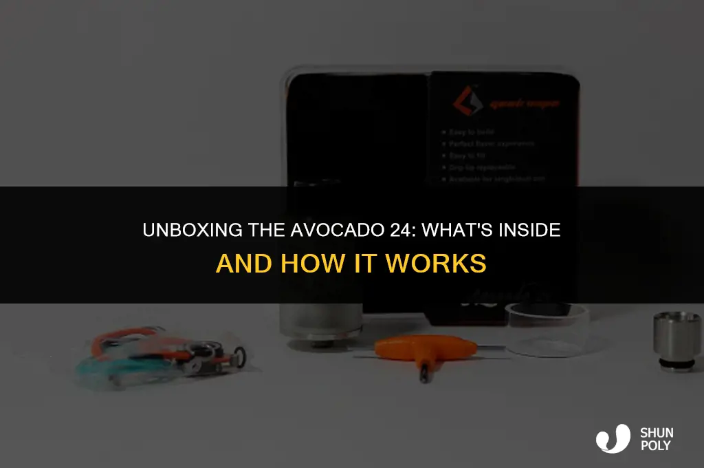 does the avocado 24 come with plastic tip