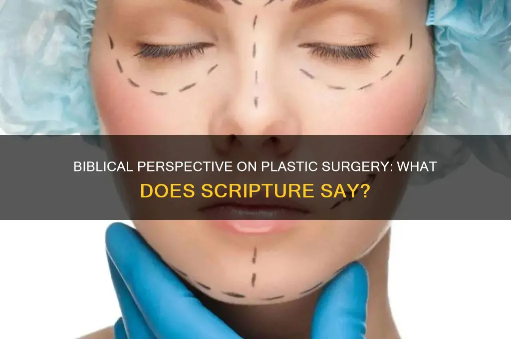 does the bible say anything about plastic surgery