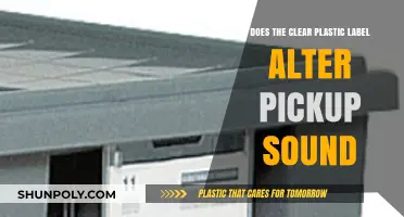Clear Plastic Labels: Impact on Pickup Sound Quality Explored