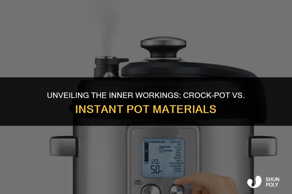 does the crock pot instapot have plastic or metal inside