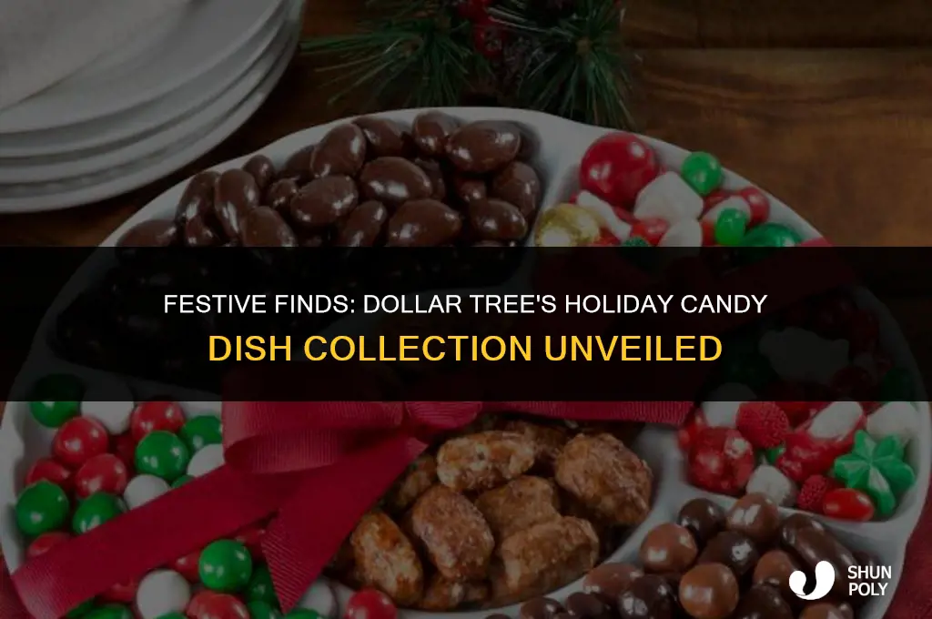 does the dollar tree carry holiday plastic shaped candy dishes
