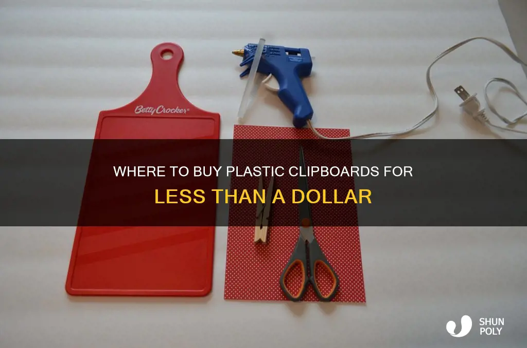 does the dollar tree sell plastic clipboards