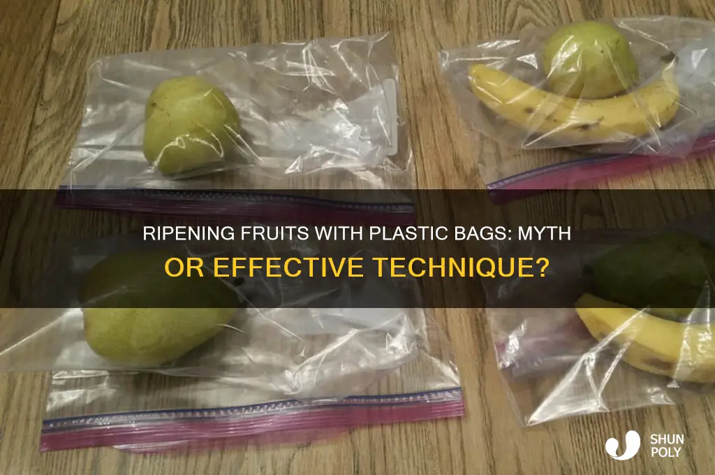 does the fruit ripening technique work with plastic bags