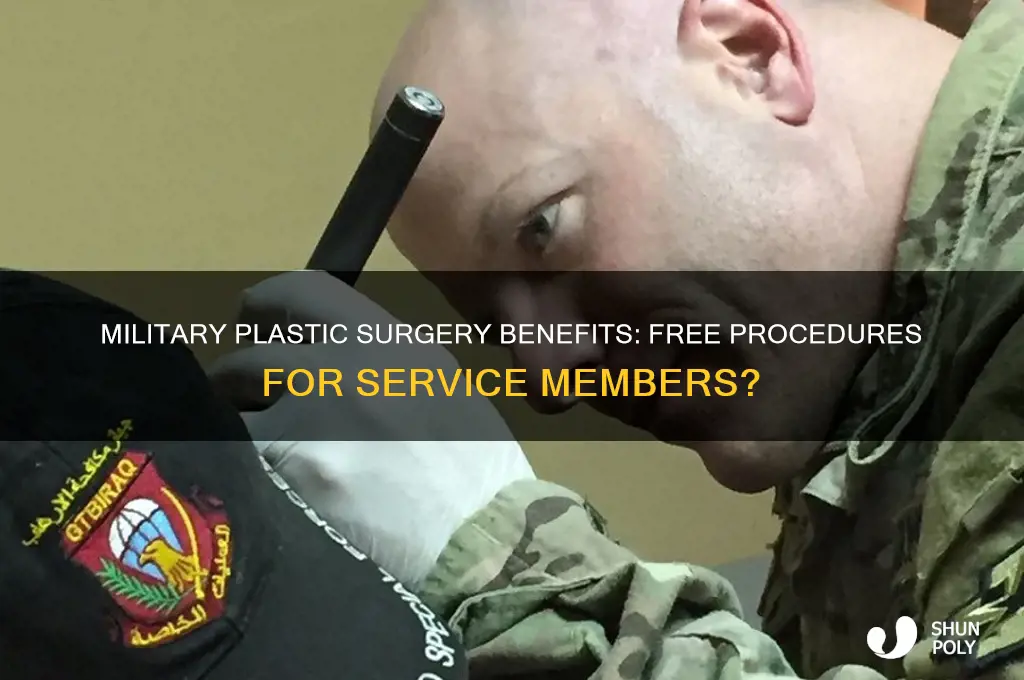 does the military give free plastic surgery
