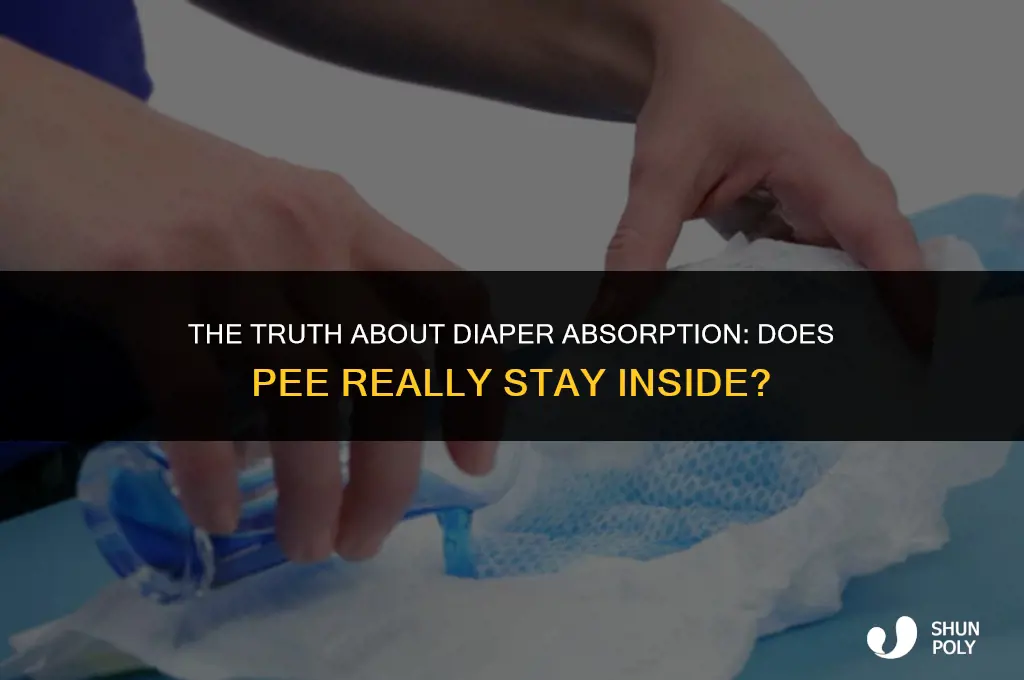does the pee stay in the plastic diaper