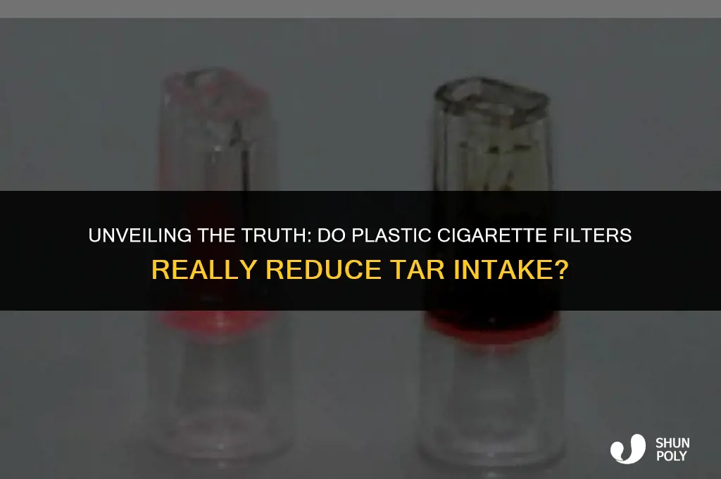 does the plastic cigarette filters help with the tar