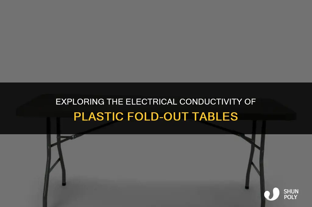 does the plastic fold out tables conduct electricity