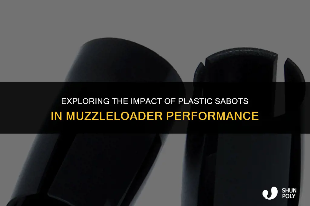 does the plastic from sabot cause a problem in muzzleloaders