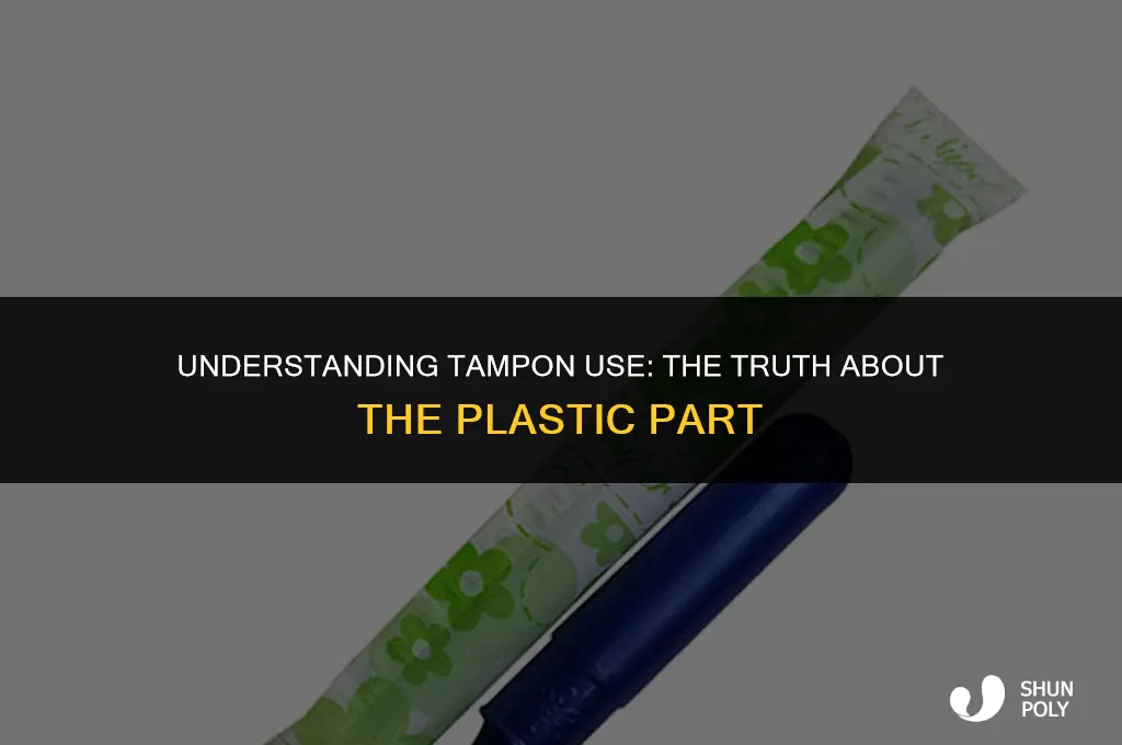 does the plastic part of a tampon go in