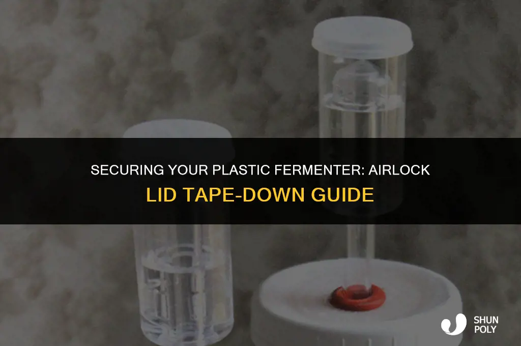 does the plastic spiedel fermentors need airlock lid taped down