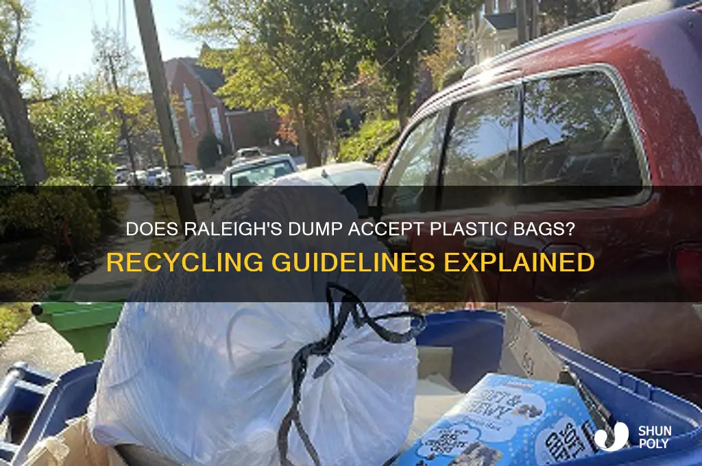 does the raleigh dump take plastic bags