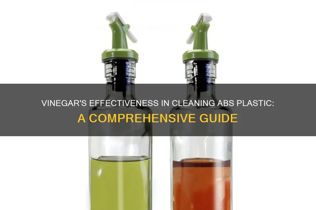 does the vinegar helps to clean abs plastic