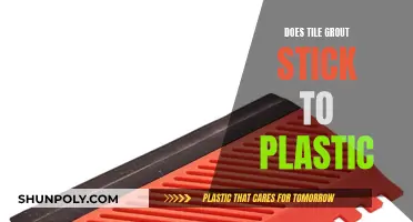 How to Stick Tile Grout to Plastic
