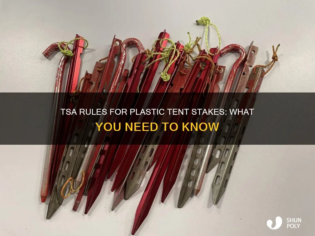 does tsa allow plastic tent stakes