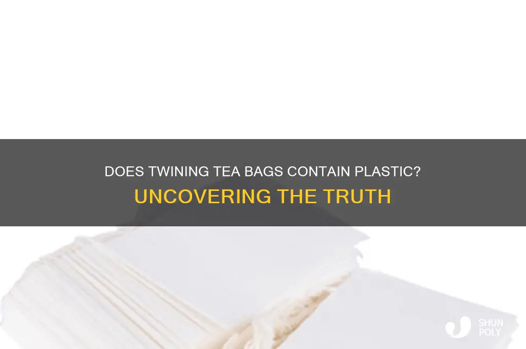 does twining tea bags contain plastic