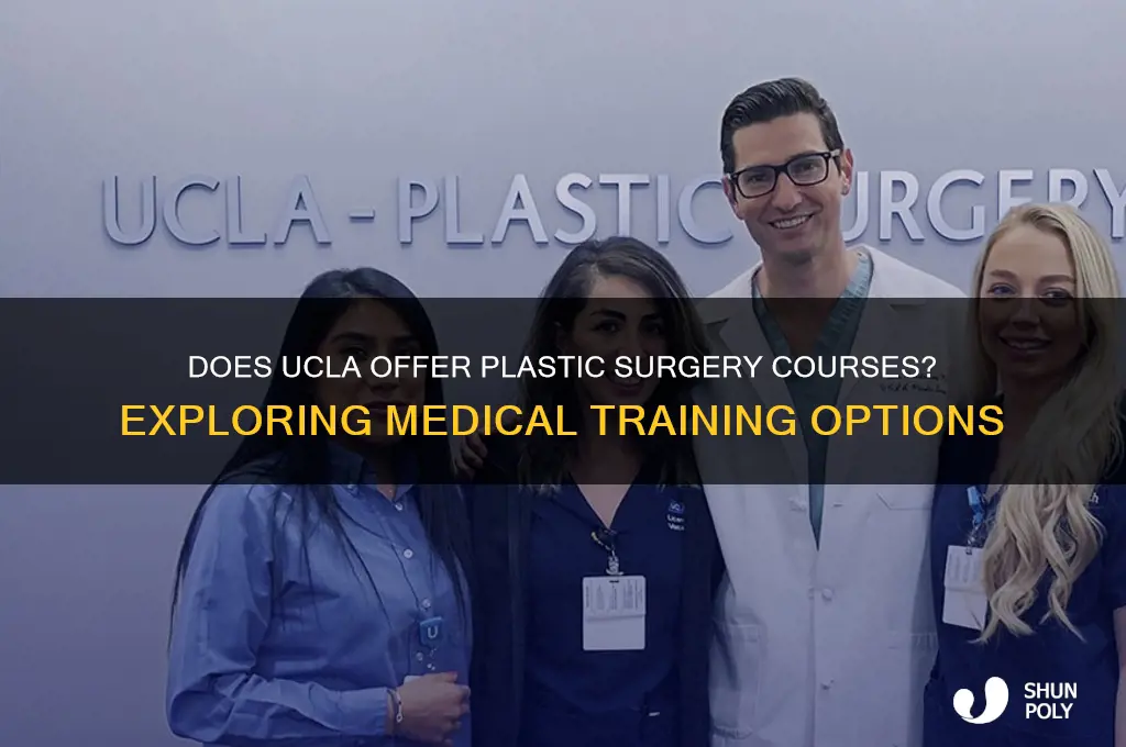 does ucla offer courses for plastic surgery