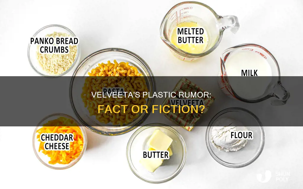 does velveeta have plastic in it