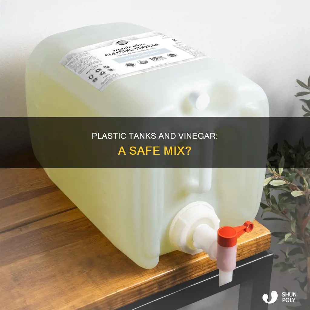 does vinegar hurt a plastic holding tank