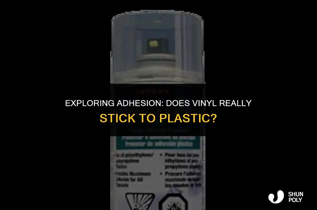 does vinyl stick to plastic