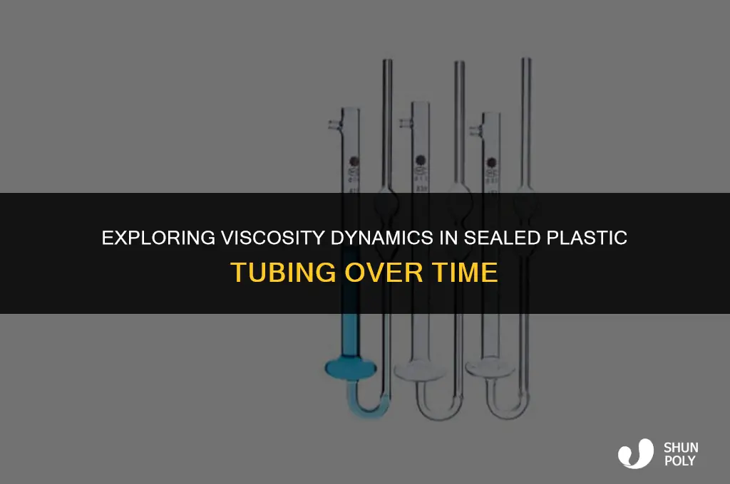 does viscosity increase in a closed plastic tube over time