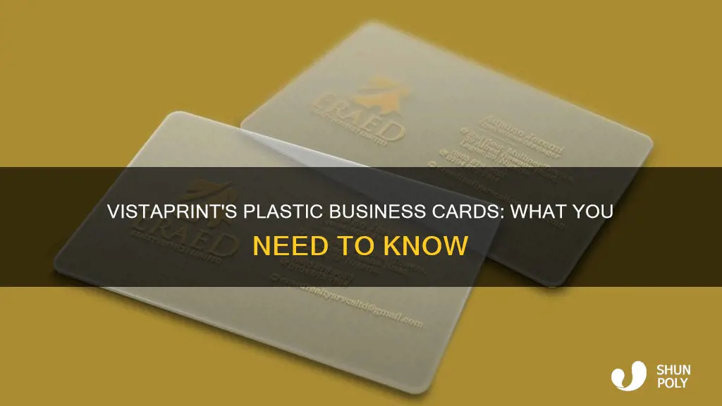 does vistaprint do plastic business cards