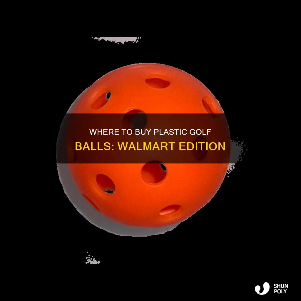 does wal mart sell plastic golf balls