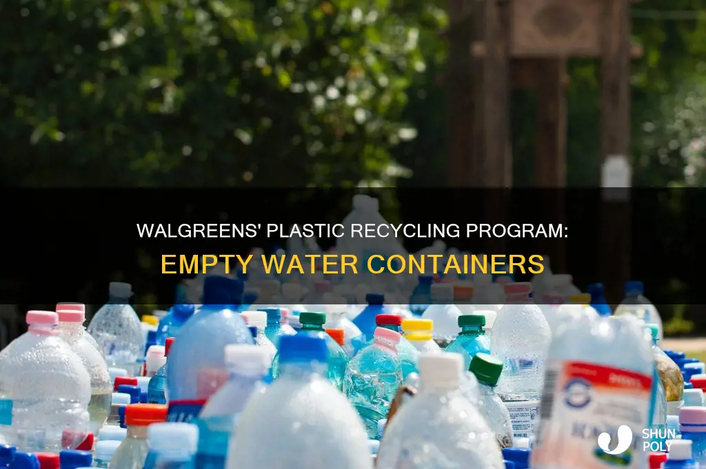 does walgreen recycle empty plastic water container