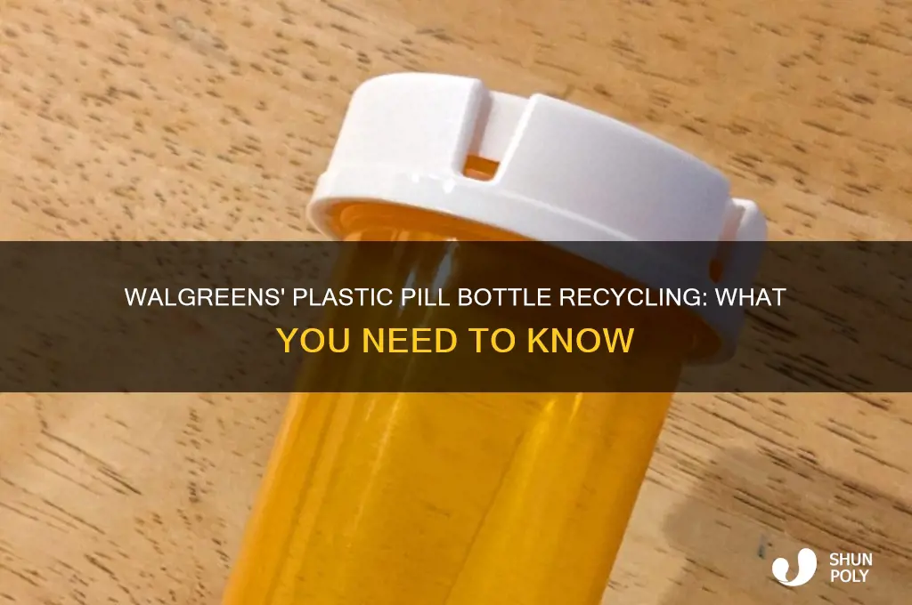 does walgreens recycle plastic pill bottles