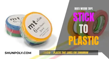 How to Stick Washi Tape on Plastic