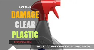 Can WD-40 Safely Clean or Damage Clear Plastic Surfaces?