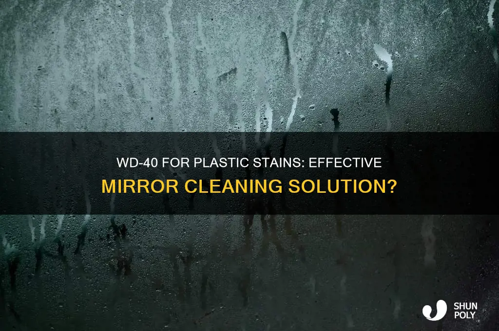 does wd 40 remove plastic stains from mirror