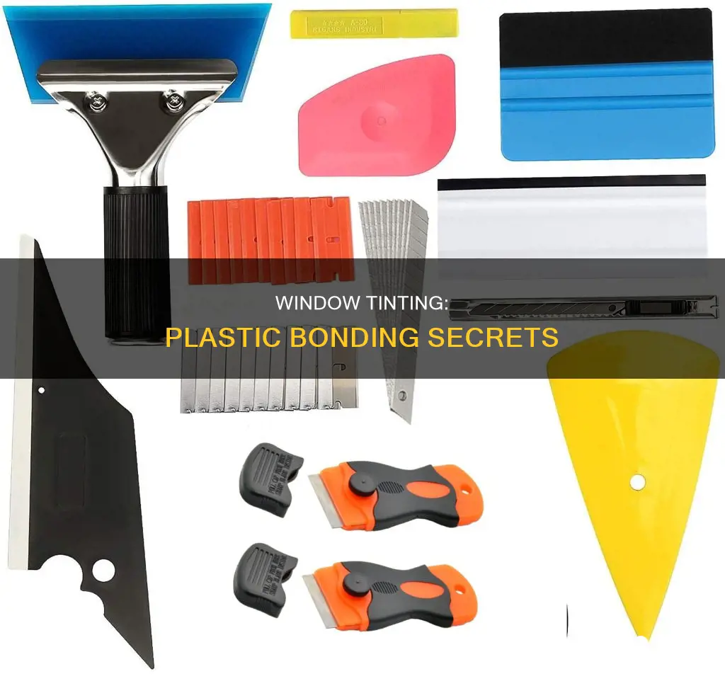 does window tint bond to plastic